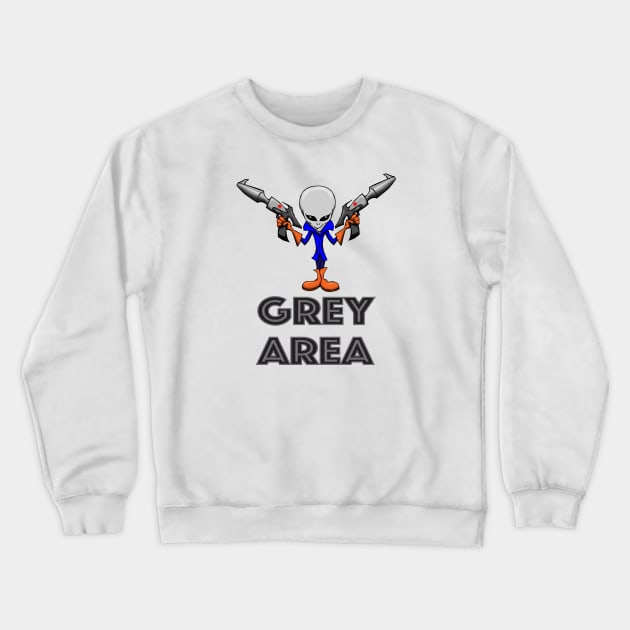 Grey Area Crewneck Sweatshirt by Wickedcartoons